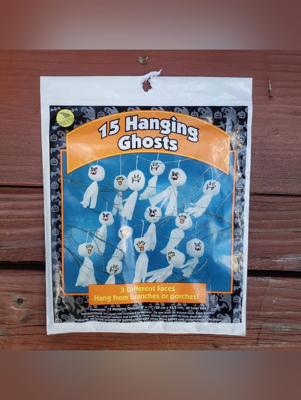 1998 Sun Hill New In Pack - 15 Hanging Ghost - 3 Different Faces